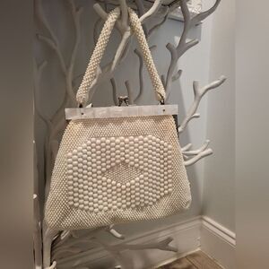 Vintage Handbag, with bubble beads and lucite trim!